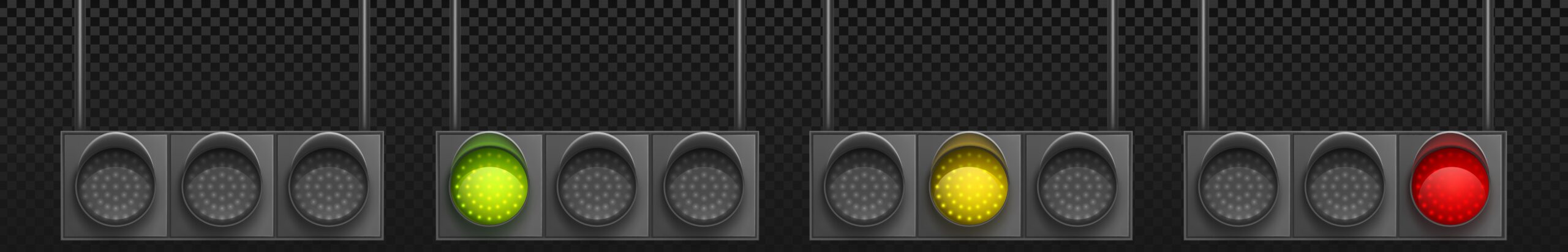 start ampel motorsport rot gelb grün horizontal