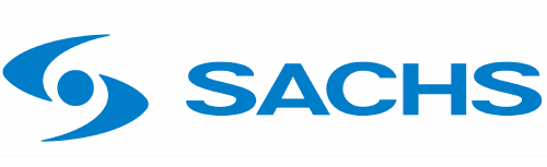 Logo Sachs blau Zubehör Rennsport